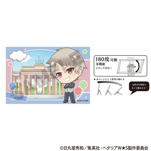 『ヘタリア World★Stars』アート缶バッジ プロイセン ちまにわ